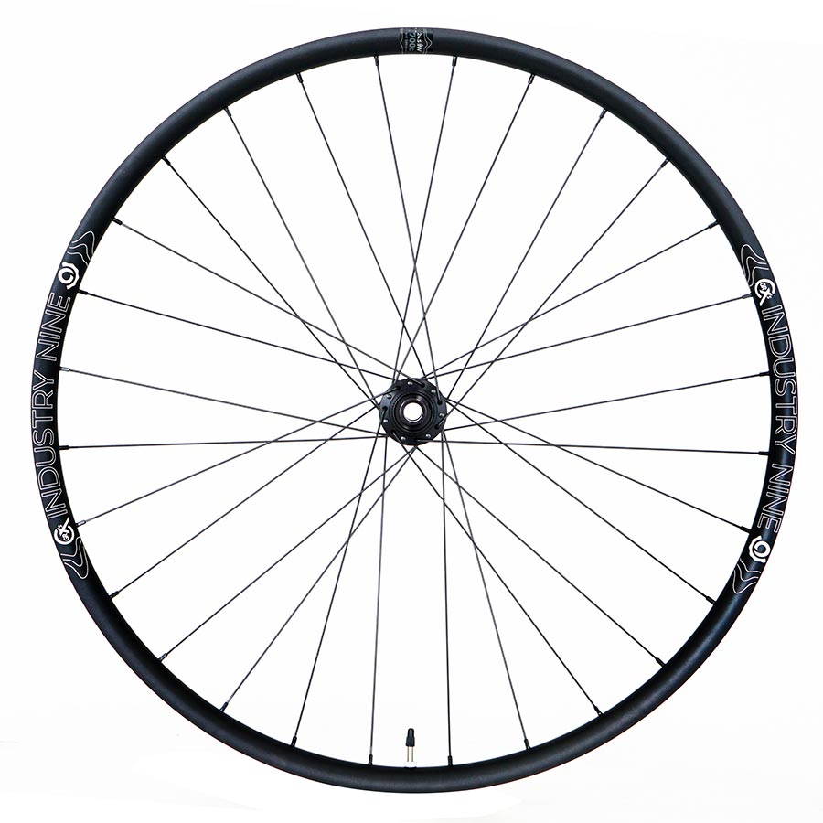 Wheels Industry Nine Industry Nine 1/1 GRCX Wheel Front 700C / 622 Holes: 28 12mm TA 100mm Disc Center Lock White Smoke