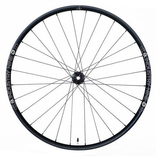 Wheels Industry Nine Industry Nine 1/1 GRCX Wheel Front 700C / 622 Holes: 28 12mm TA 100mm Disc Center Lock White Smoke