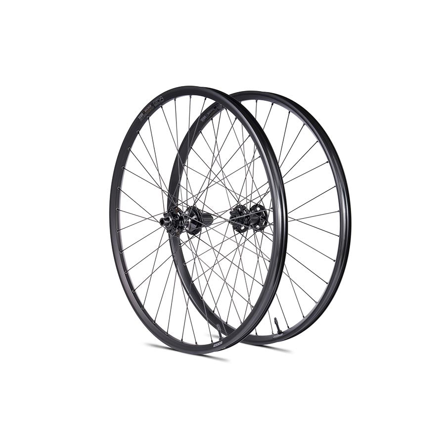 Wheels Seido Seido Magnon Wheel Pair 650B / 584 Holes: 32 12mm TA F: 100mm R: 142mm Disc IS 6-bolt Pair Dark Slate Gray