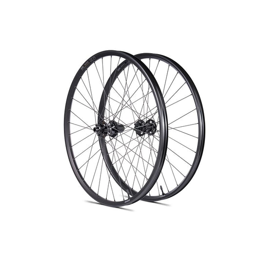 Wheels Seido Seido Magnon Wheel Pair 650B / 584 Holes: 32 12mm TA F: 100mm R: 142mm Disc IS 6-bolt Pair Dark Slate Gray