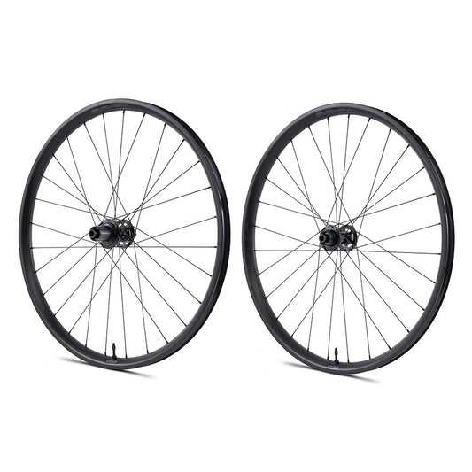 Wheels Seido Seido Sinus Wheel Pair 650B / 584 Holes: 28 12mm TA F: 100mm R: 142mm Disc Center Lock Pair Dark Slate Gray