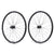 Wheels Seido Seido Sinus Wheel Pair 700C / 622 Holes: 28 12mm TA F: 100mm R: 142mm Disc Center Lock Pair Dark Slate Gray