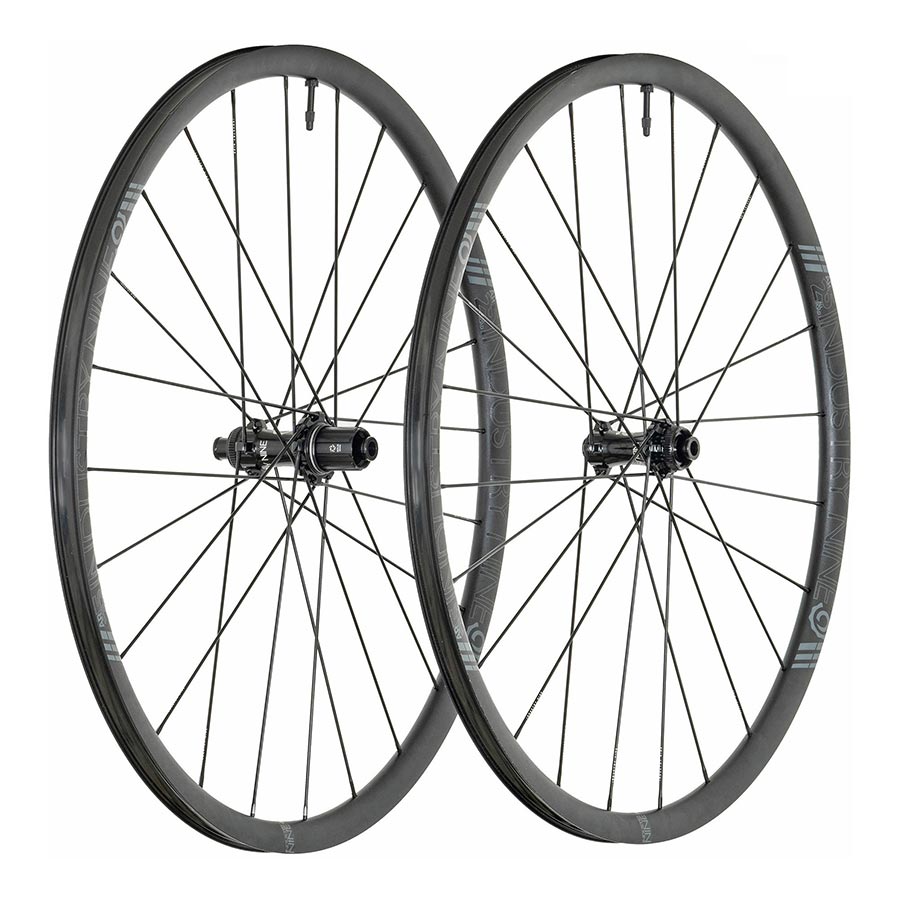 Wheels Industry Nine Industry Nine Solix G AR25 Wheel Front and Rear 700C / 622 Holes: F: 24 R: 24 F: 12mm R: 12mm F: 100 R: 142 Disc Center Lock Shimano Road 11 Set Dark Slate Gray