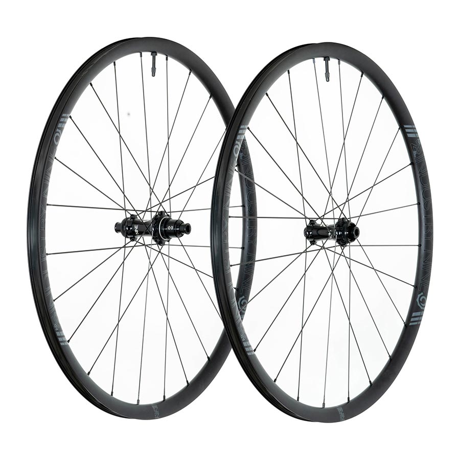 Wheels Industry Nine Industry Nine Solix SL AR25 Wheel Front and Rear 700C / 622 Holes: F: 24 R: 24 F: 12mm R: 12mm F: 100 R: 142 Disc Center Lock SRAM XD-R Set White Smoke