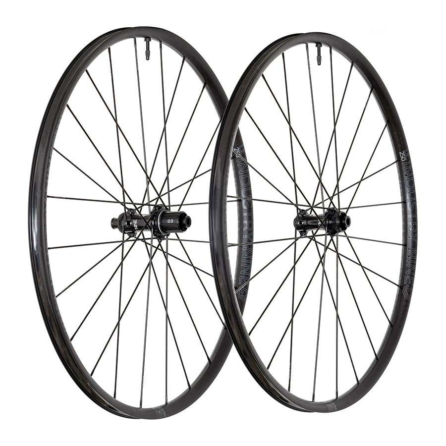Wheels Industry Nine Industry Nine Solix G UL250 Wheel Front and Rear 700C / 622 Holes: F: 24 R: 24 F: 12mm R: 12mm F: 100 R: 142 Disc Center Lock Shimano Road 11 Set Dark Slate Gray