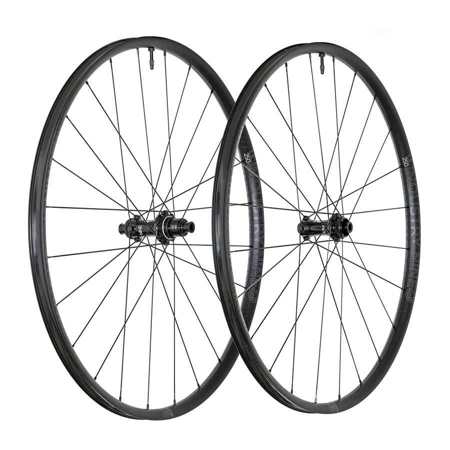 Wheels Industry Nine Industry Nine Solix SL UL250 CX Wheel Front and Rear 700C / 622 Holes: F: 24 R: 24 F: 12mm R: 12mm F: 100 R: 142 Disc Center Lock Shimano Road 11 Set Dark Slate Gray