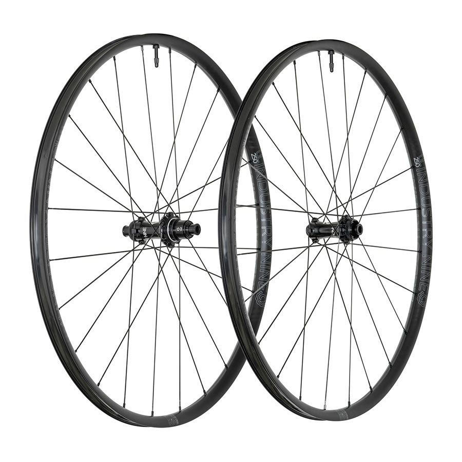 Wheels Industry Nine Industry Nine Solix SL UL250 CX Wheel Front and Rear 700C / 622 Holes: F: 24 R: 24 F: 12mm R: 12mm F: 100 R: 142 Disc Center Lock SRAM XD-R Set Dark Slate Gray