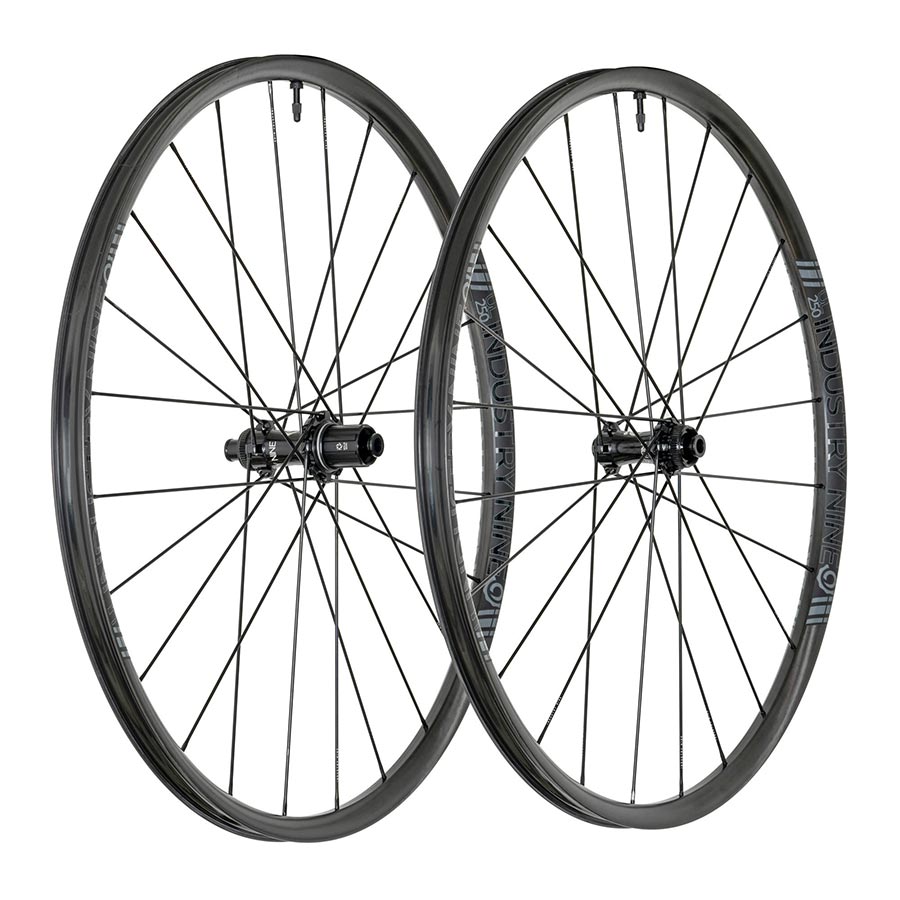 Wheels Industry Nine Industry Nine Solix G UL250c Wheel Front and Rear 700C / 622 Holes: F: 24 R: 24 F: 12mm R: 12mm F: 100 R: 142 Disc Center Lock SRAM XD-R Set Dark Slate Gray