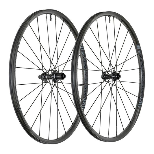Wheels Industry Nine Industry Nine Solix G UL250c Wheel Front and Rear 700C / 622 Holes: F: 24 R: 24 F: 12mm R: 12mm F: 100 R: 142 Disc Center Lock SRAM XD-R Set Dark Slate Gray