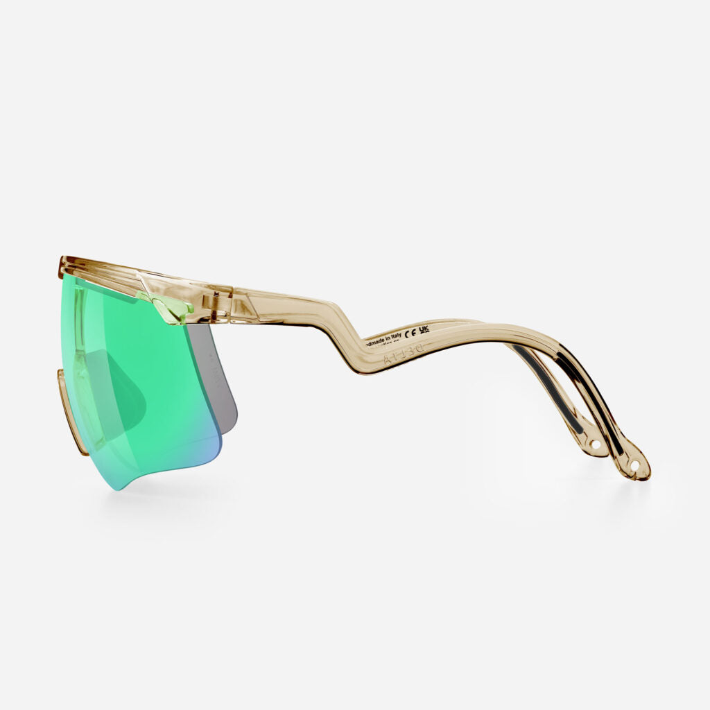Alba Optics DELTA Sunglasses, Smoke Glossy, VZUM F-LENS Beetle