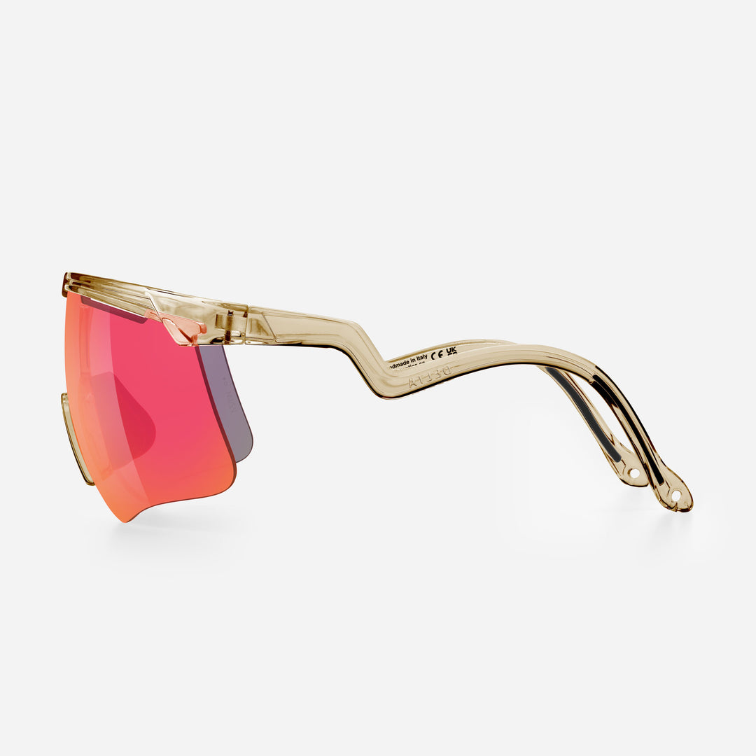 Alba Optics DELTA Sunglasses, Smoke Glossy, VZUM F-LENS Fire