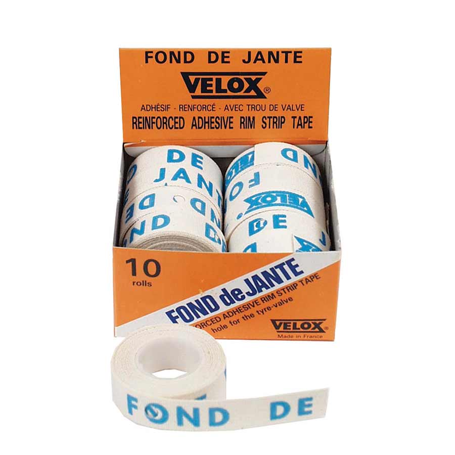 Rim Accessories Velox Velox 10mm Cloth Rim Tape Box/10 Light Gray