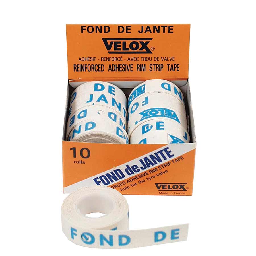 Rim Accessories Velox Velox 16mm Cloth Rim Tape Box of 10 Light Gray