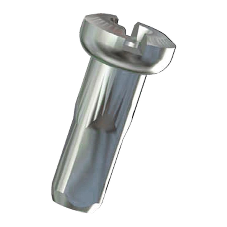 Spoke Nipples Sapim Sapim Polyax Aluminum Nipples Black 2mm (14G) 14mm Bag of 100 Slate Gray