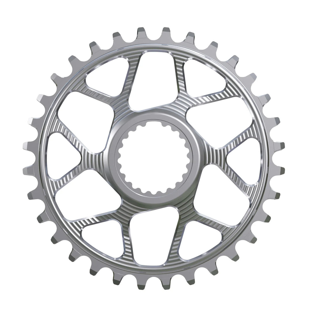 Works Components Round Chainring Shimano DM 30T Boost 3mm Slv