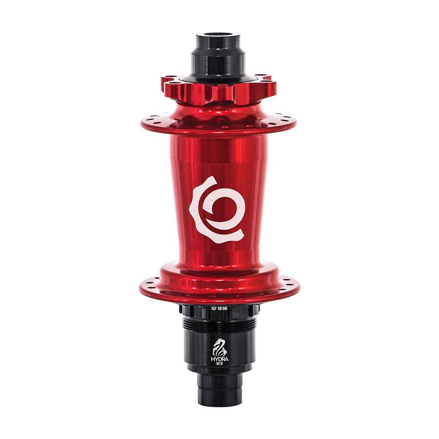 Disc Hubs Industry Nine Industry Nine Hydra Classic DH150/157 6B Disc Hub Rear 32H 12mm TA 157mm Shimano Micro Spline Red Brown