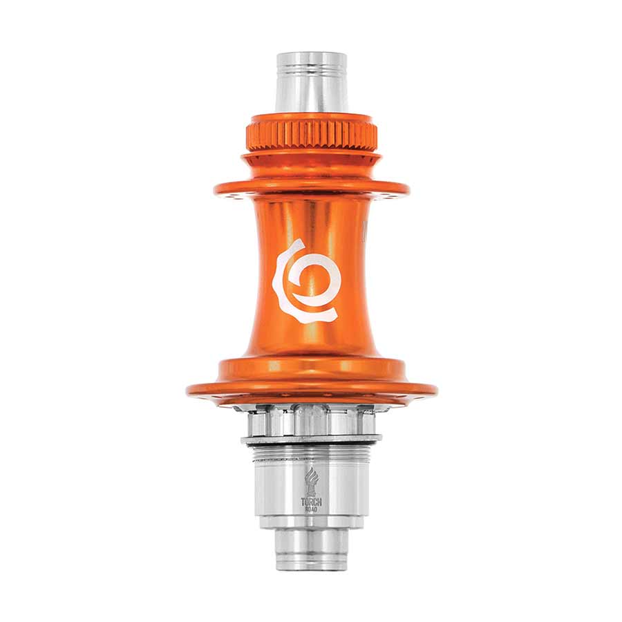 Disc Hubs Industry Nine Industry Nine Classic Road Disc CL Disc Hub Rear 24H 12mm TA 142mm Shimano Road 11 Orange Coral