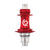 Disc Hubs Industry Nine Industry Nine Classic Road Disc CL Disc Hub Rear 24H 12mm TA 142mm Shimano Road 11 Red Light Gray