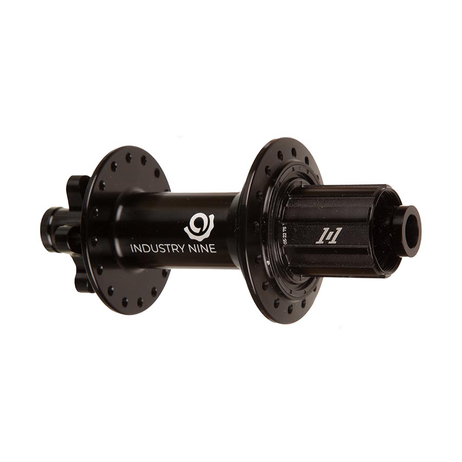 Disc Hubs Industry Nine Industry Nine 1/1 Classic DH157 6B Disc Hub Rear 32H 12mm TA 157mm Shimano Road 10/ MTB 11 Black Black