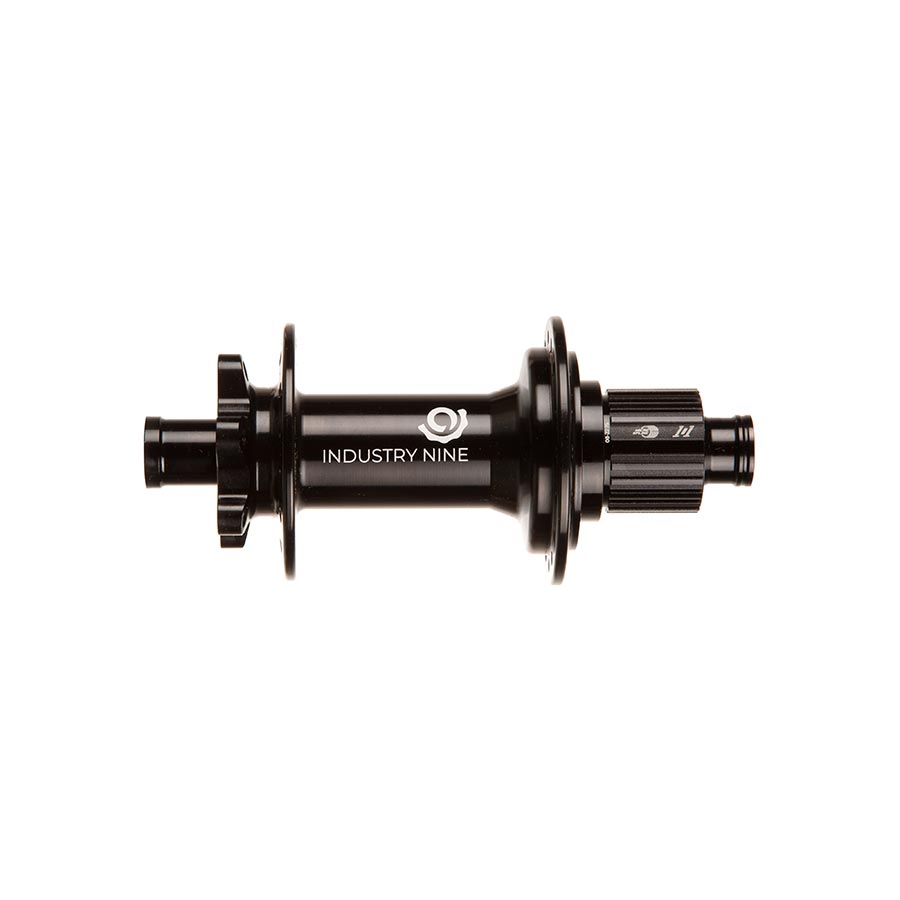Disc Hubs Industry Nine Industry Nine 1/1 Classic DH157 6B Disc Hub Rear 32H 12mm TA 157mm Shimano Micro Spline Black Black