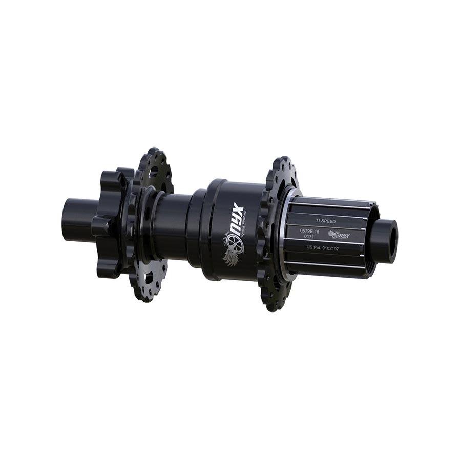 Hubs Onyx Racing Products Onyx Vesper Rear Hub - 12 x 148mm 6-Bolt Black 32H HG 11 Dark Slate Gray