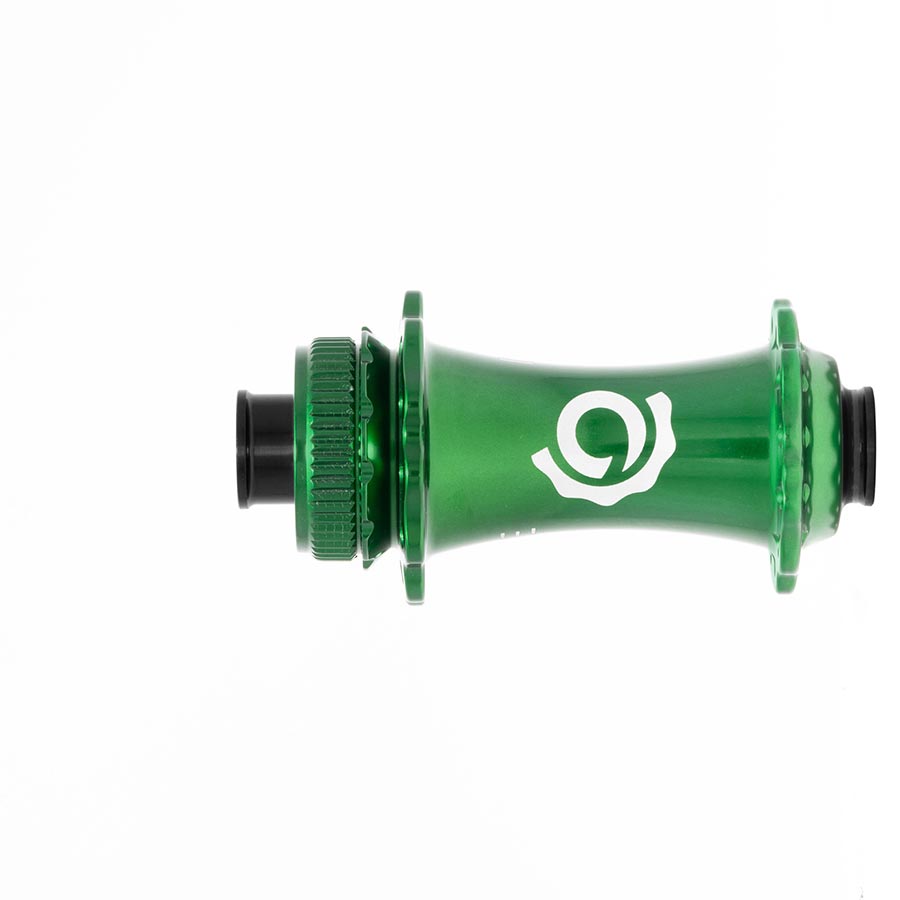 Disc Hubs Industry Nine Industry Nine Solix G Classic Front Disc Hub Front 24H 12mm TA 100mm Green Sea Green