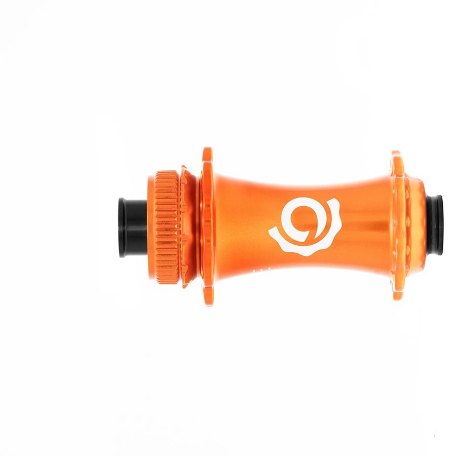Disc Hubs Industry Nine Industry Nine Solix G Classic Front Disc Hub Front 24H 12mm TA 100mm Orange Coral