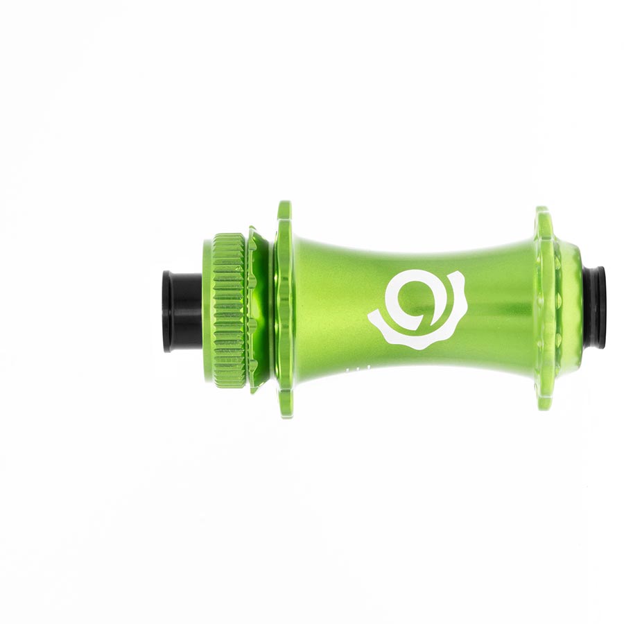 Disc Hubs Industry Nine Industry Nine Solix G Classic Front Disc Hub Front 28H 12mm TA 100mm Lime Yellow Green