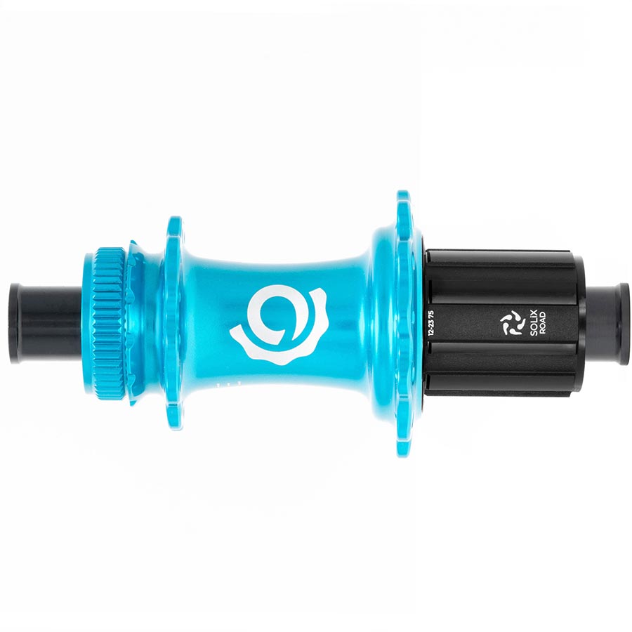 Disc Hubs Industry Nine Industry Nine Solix G Classic Rear HG11 Disc Hub Rear 28H 12mm TA 142mm Shimano HG 11 Turquoise Dark Turquoise