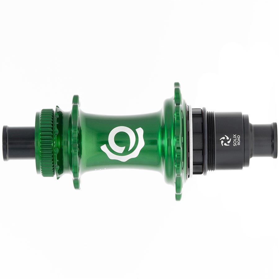 Disc Hubs Industry Nine Industry Nine Solix G Classic Rear XD-R Disc Hub Rear 24H 12mm TA 142mm SRAM XD-R Green Dark Slate Gray