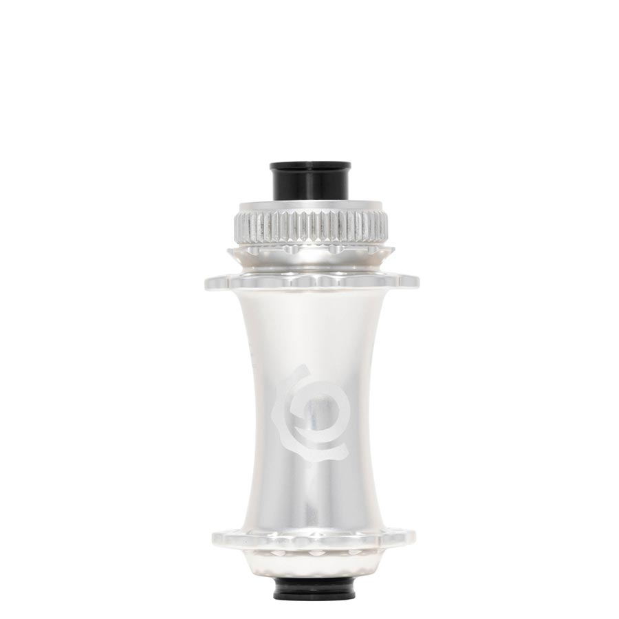 Disc Hubs Industry Nine Industry Nine Solix M Classic Front Disc Hub Front 24H 15mm TA 110mm Boost Silver Light Gray
