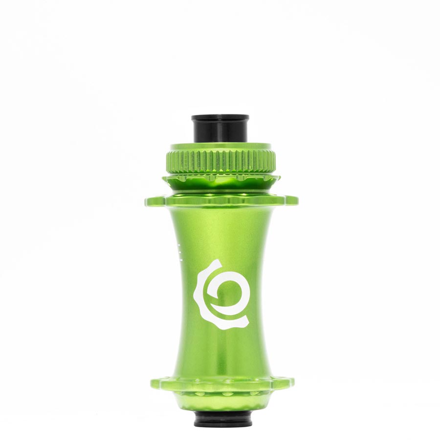Disc Hubs Industry Nine Industry Nine Solix M Classic Front Disc Hub Front 24H 15mm TA 110mm Boost Lime Yellow Green