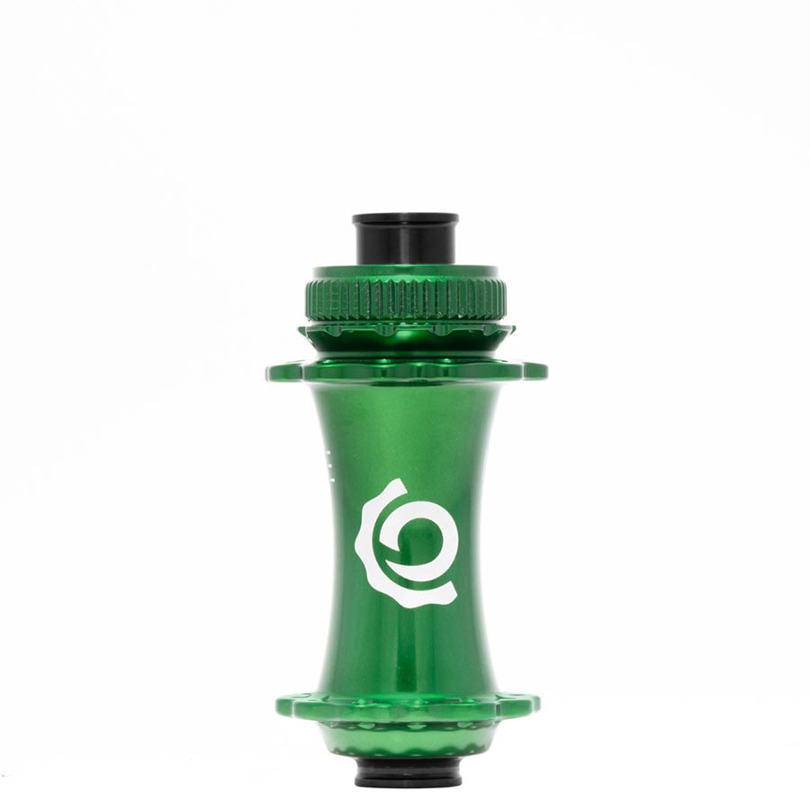 Disc Hubs Industry Nine Industry Nine Solix M Classic Front Disc Hub Front 24H 15mm TA 110mm Boost Green Sea Green