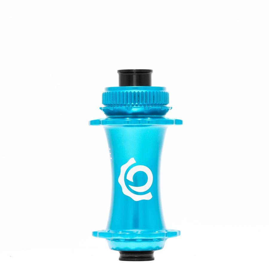 Disc Hubs Industry Nine Industry Nine Solix M Classic Front Disc Hub Front 28H 15mm TA 110mm Boost Turquoise Dark Turquoise