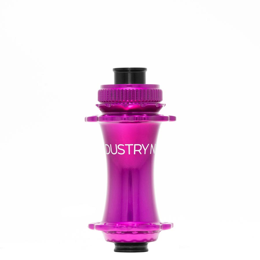 Disc Hubs Industry Nine Industry Nine Solix M Classic Front Disc Hub Front 28H 15mm TA 110mm Boost Purple Violet Red