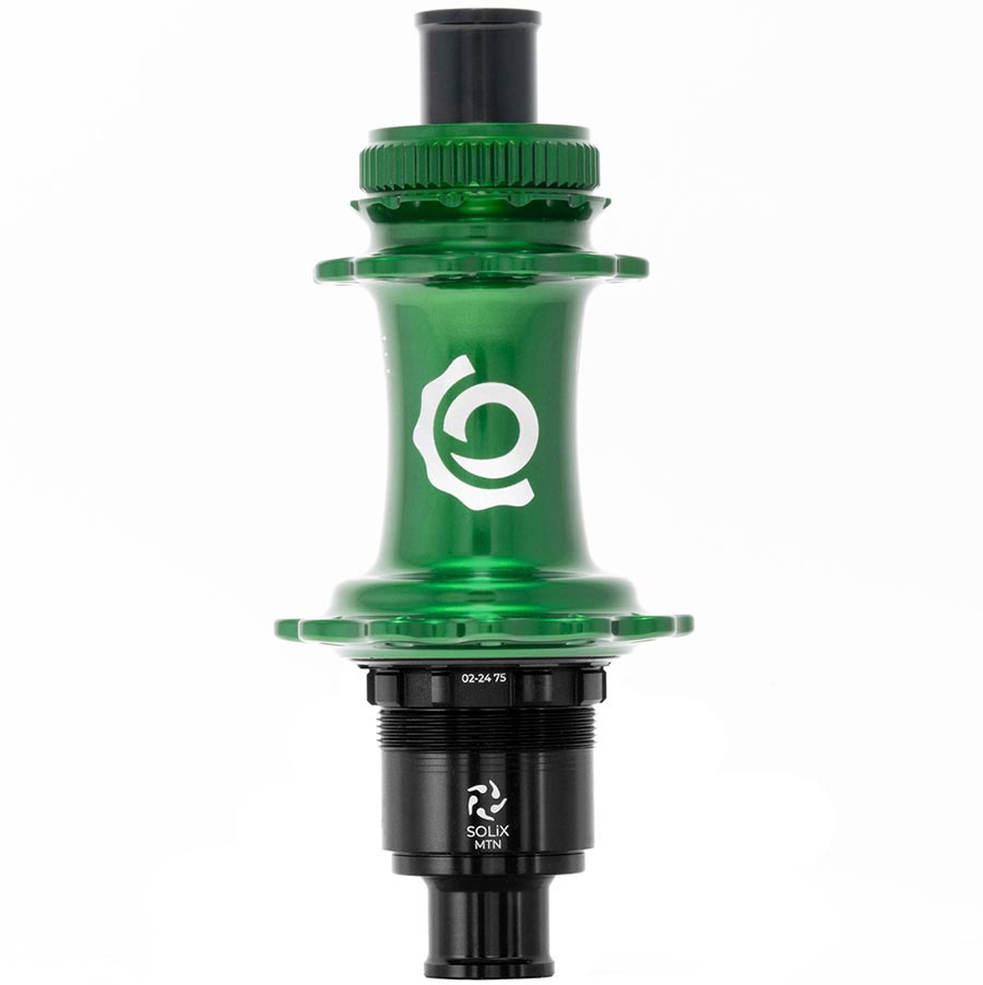 Disc Hubs Industry Nine Industry Nine Solix M Classic Rear XD Disc Hub Rear 24H 12mm TA 148mm SRAM XD Green Dark Slate Gray