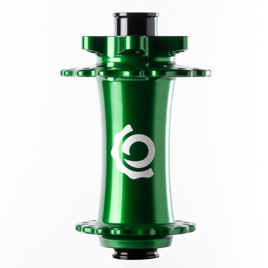 Disc Hubs Industry Nine Industry Nine Hydra 2 15x110 Disc Hub Front 32H 15mm TA 110mm Boost Green Dark Green