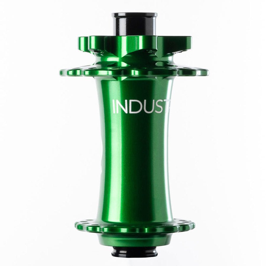 Disc Hubs Industry Nine Industry Nine Hydra 2 15x110 Disc Hub Front 28H 15mm TA 110mm Boost Green Dark Green