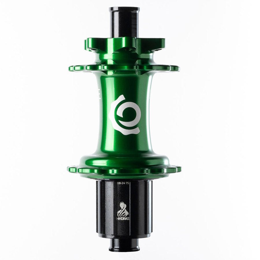 Disc Hubs Industry Nine Industry Nine Hydra 2 Boost MicroSpline Disc Hub Rear 32H 12mm TA 148mm Shimano Micro Spline Green Lavender