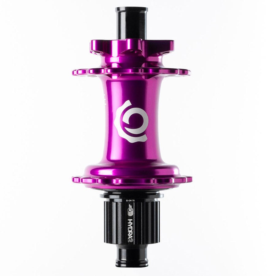 Disc Hubs Industry Nine Industry Nine Hydra 2 Boost MicroSpline Disc Hub Rear 28H 12mm TA 148mm Shimano Micro Spline Purple White Smoke