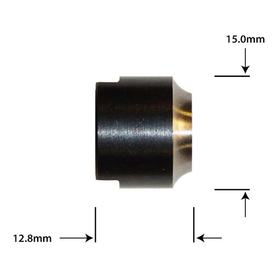 Cone Wheels Manufacturing Wheels Manufacturing CN-R082 Front Cone: 12.8 x 15.0mm Black