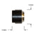 Cone Wheels Manufacturing Wheels Manufacturing CN-R082 Front Cone: 12.8 x 15.0mm Black