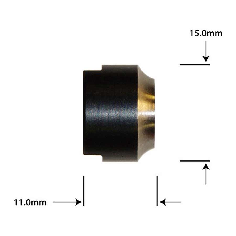 Cone Wheels Manufacturing Wheels Manufacturing CN-R086 Front Cone: 11.0 x 15.0mm Gray