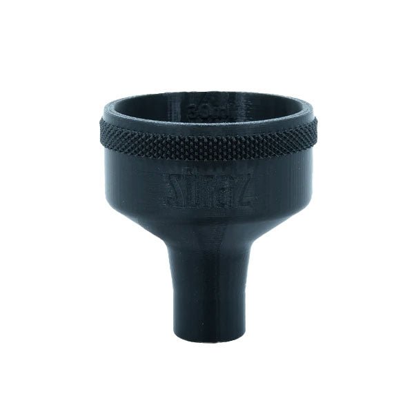 Straz Components Sealant Funnel for Schrader Valves Black
