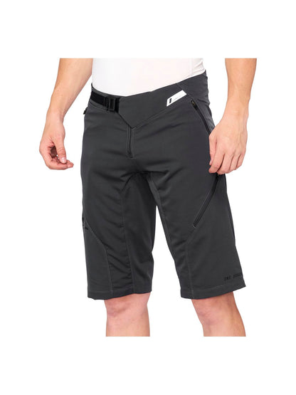 100% Airmatic Shorts - Charcoal Size 32