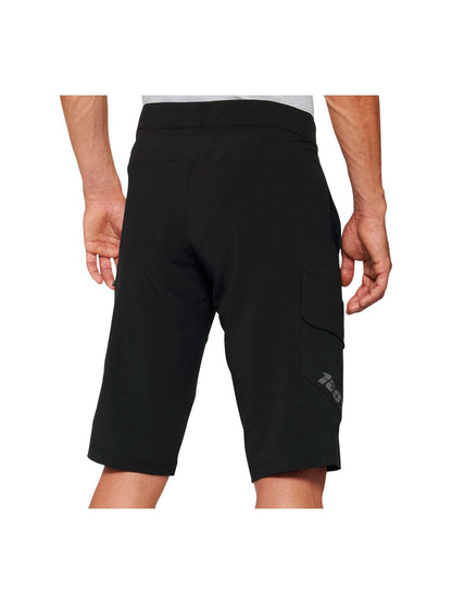 100% Ridecamp Shorts with Liner - Black Size 30