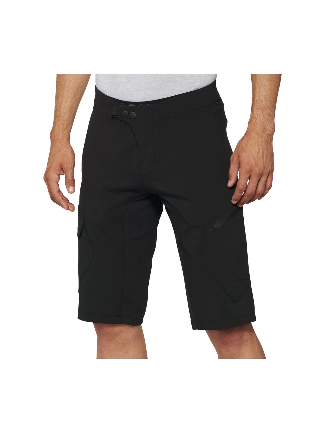 100% Ridecamp Shorts with Liner - Black Size 30