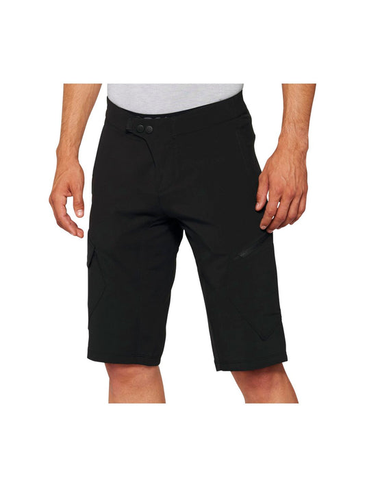 100% Ridecamp Shorts with Liner - Black Size 30