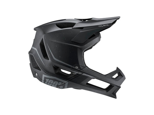 100% Trajecta Full Face Helmet with Fidlock - Black Large