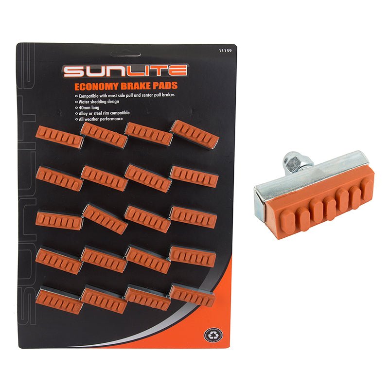 Brake Pads Sunlite Sunlite Economy Brake Pads Sunlite Retro Red Card of 10pr Coral
